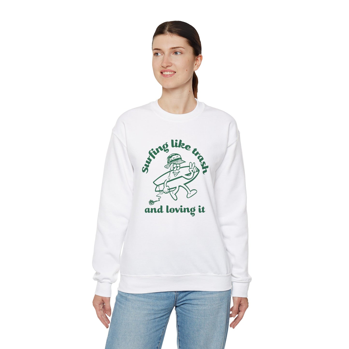 42 | Surfing like trash Unisex Crewneck Sweatshirt