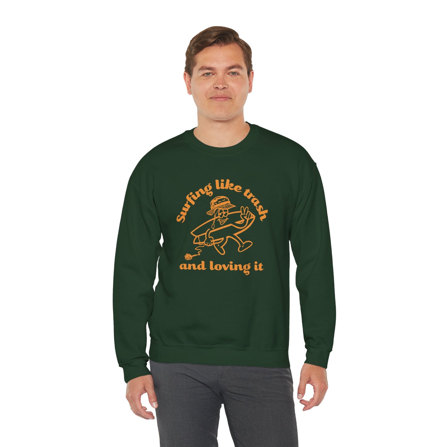 42 | Surfing like trash Unisex Crewneck Sweatshirt