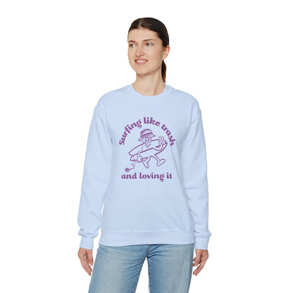 42 | Surfing like trash Unisex Crewneck Sweatshirt