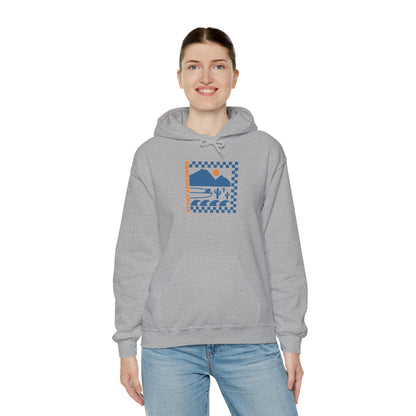 Beach Bum V Blue Unisex Hooded Sweatshirt