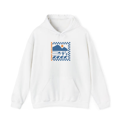 Beach Bum V Blue Unisex Hooded Sweatshirt