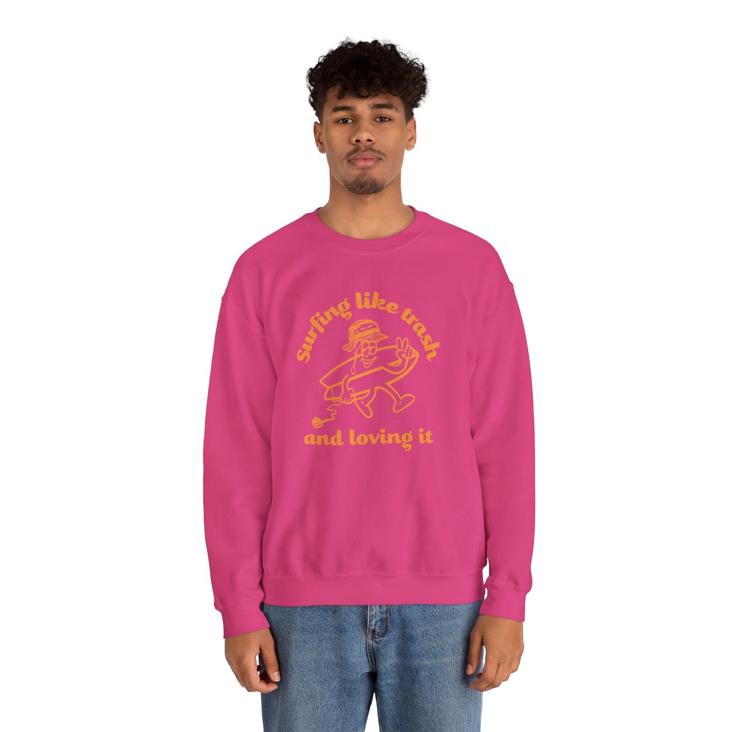 42 | Surfing like trash Unisex Crewneck Sweatshirt