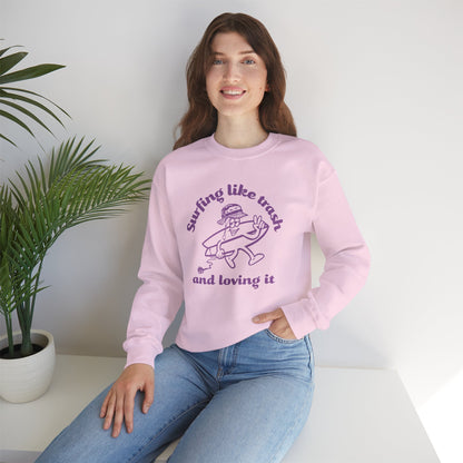 42 | Surfing like trash Unisex Crewneck Sweatshirt