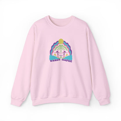 Women Surfing Unisex Crewneck Sweatshirt