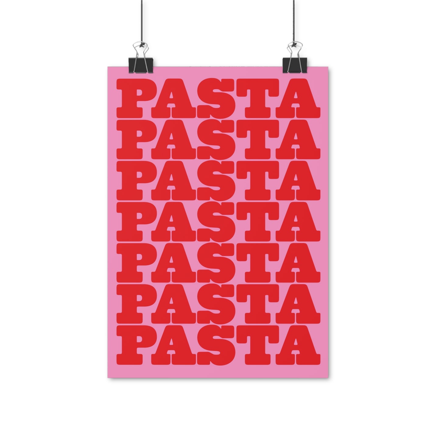 SPECIAL EDITION | Pasta Pink Red Poster