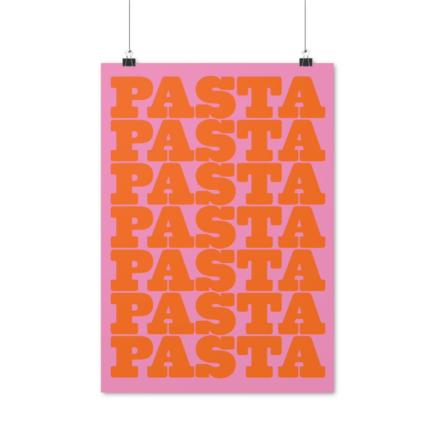 SPECIAL EDITION | Pasta Orange Pink Poster