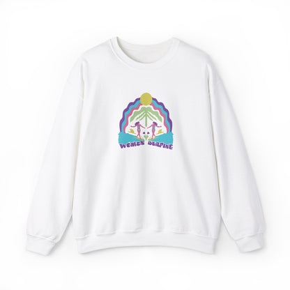 Women Surfing Unisex Crewneck Sweatshirt