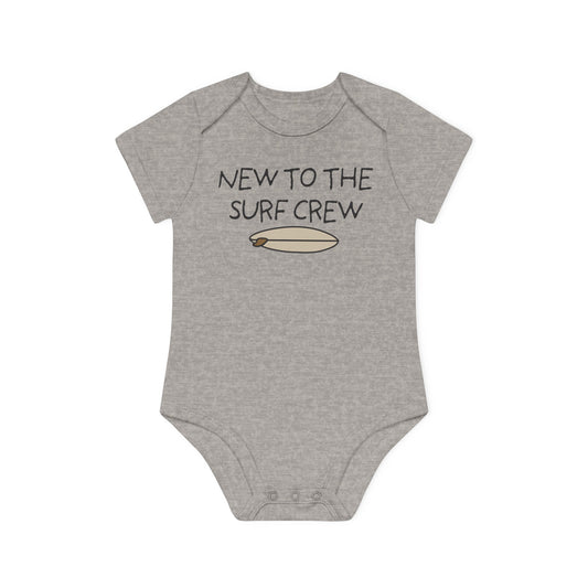 50 | New to the surf crew organic baby bodysuit