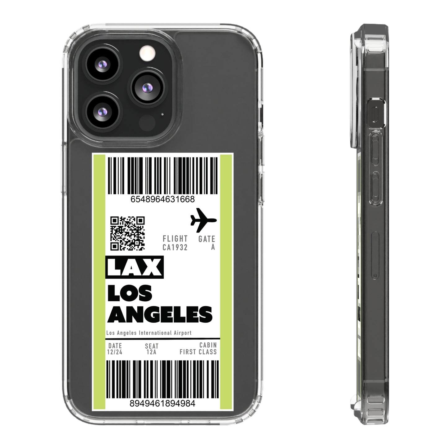 Clear Case LAX Boarding Pass