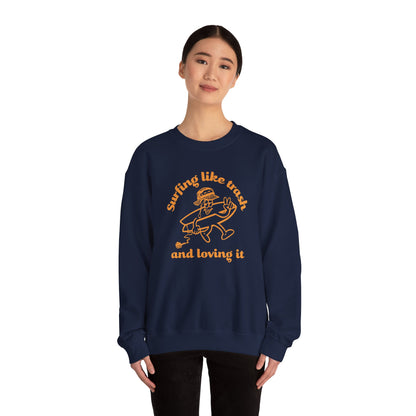 42 | Surfing like trash Unisex Crewneck Sweatshirt