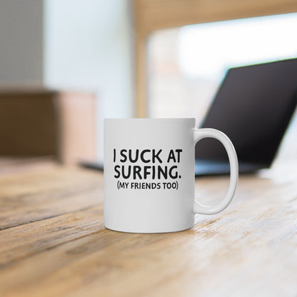 09 | Suck at surfing Ceramic Mug 11oz & 15 oz