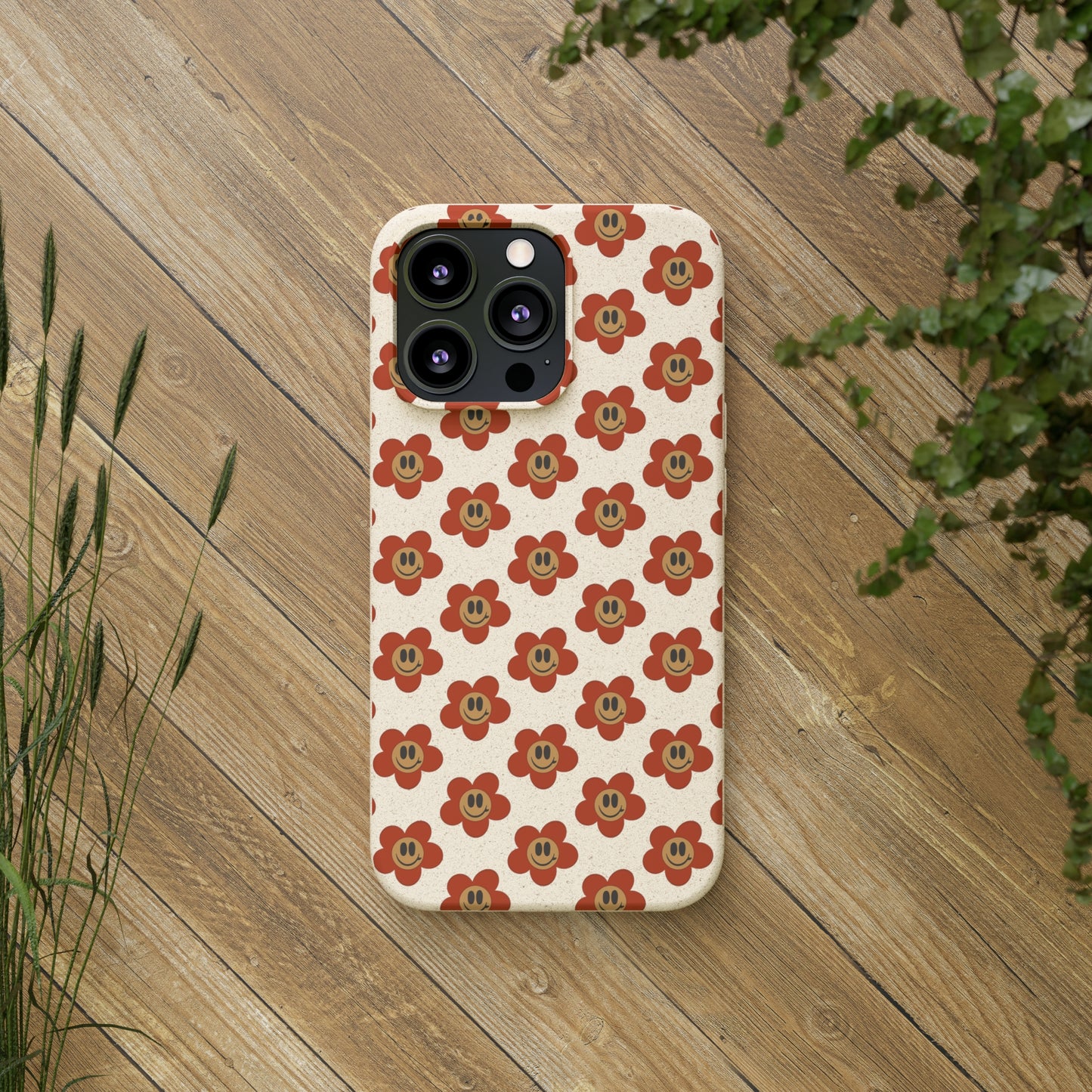 Flower Smiley Bio Phone Case