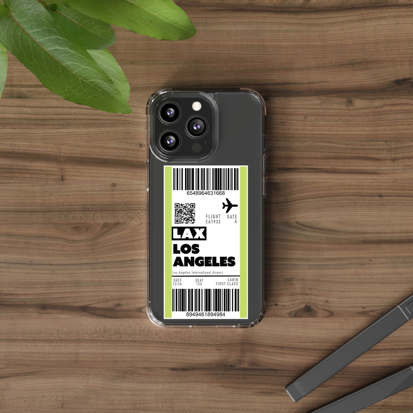 Clear Case LAX Boarding Pass