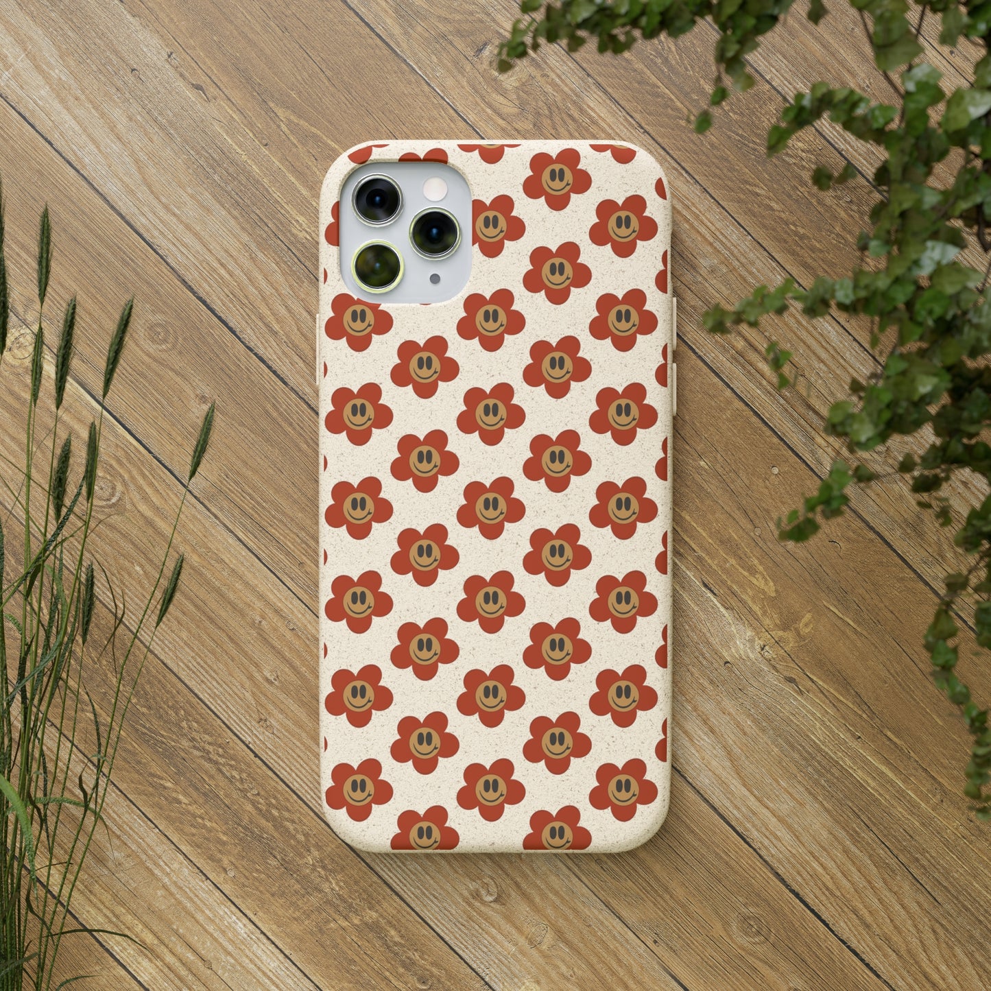 Flower Smiley Bio Phone Case