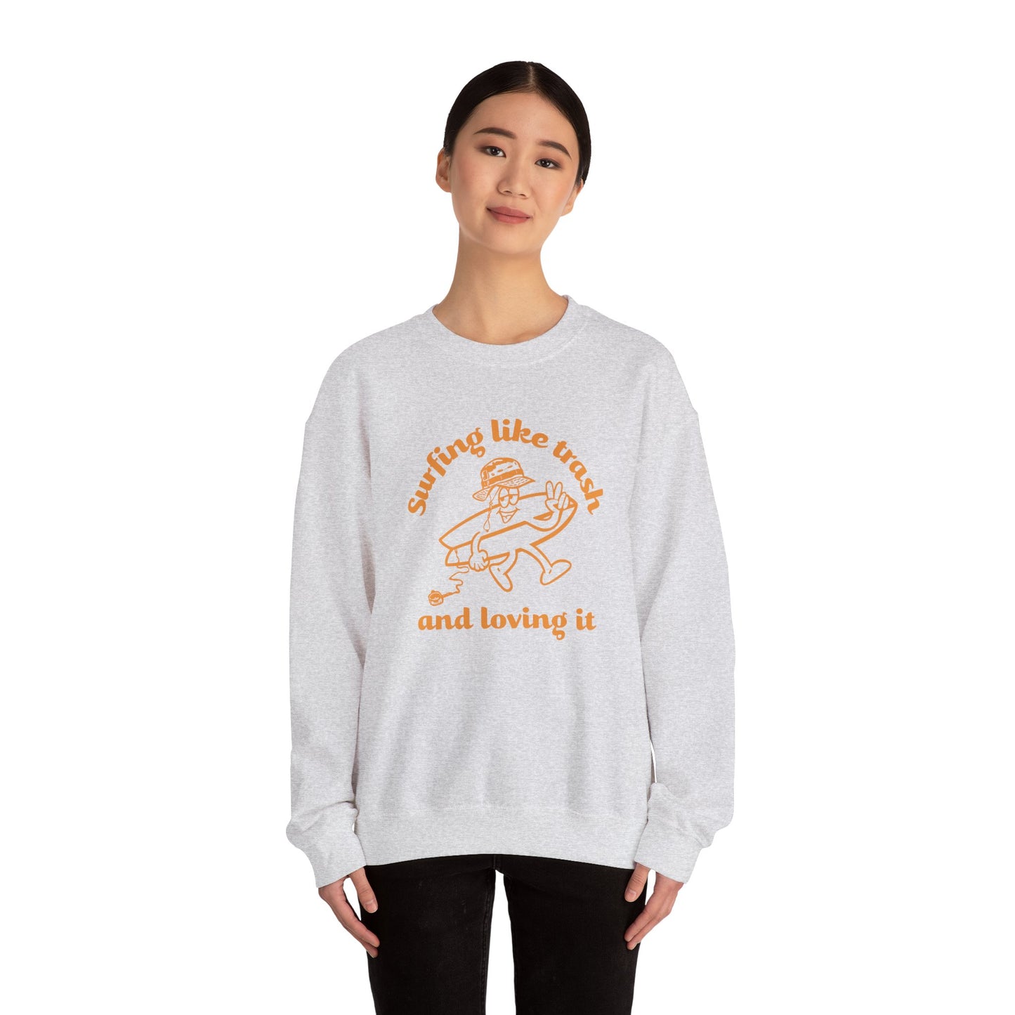 42 | Surfing like trash Unisex Crewneck Sweatshirt