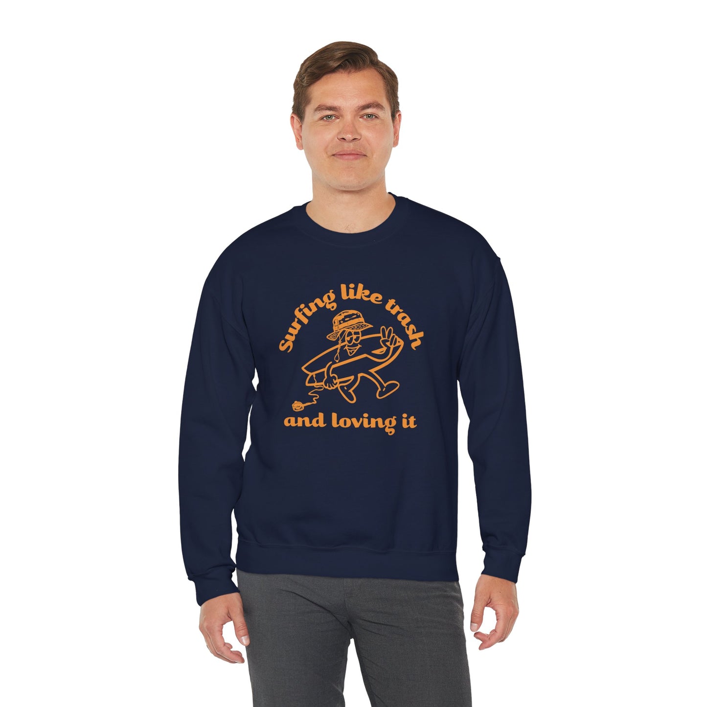 42 | Surfing like trash Unisex Crewneck Sweatshirt