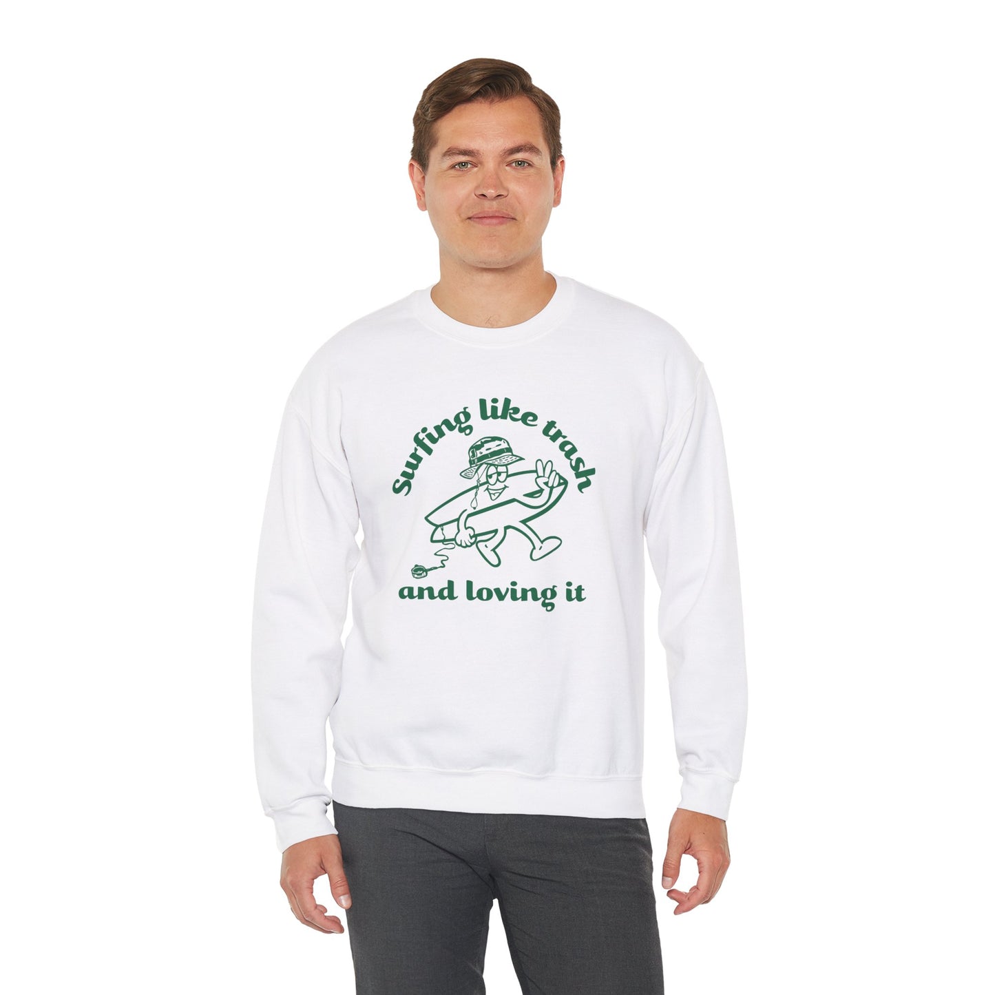 42 | Surfing like trash Unisex Crewneck Sweatshirt