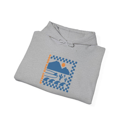 Beach Bum V Blue Unisex Hooded Sweatshirt