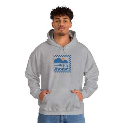 Beach Bum V Blue Unisex Hooded Sweatshirt