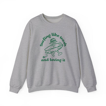 42 | Surfing like trash Unisex Crewneck Sweatshirt