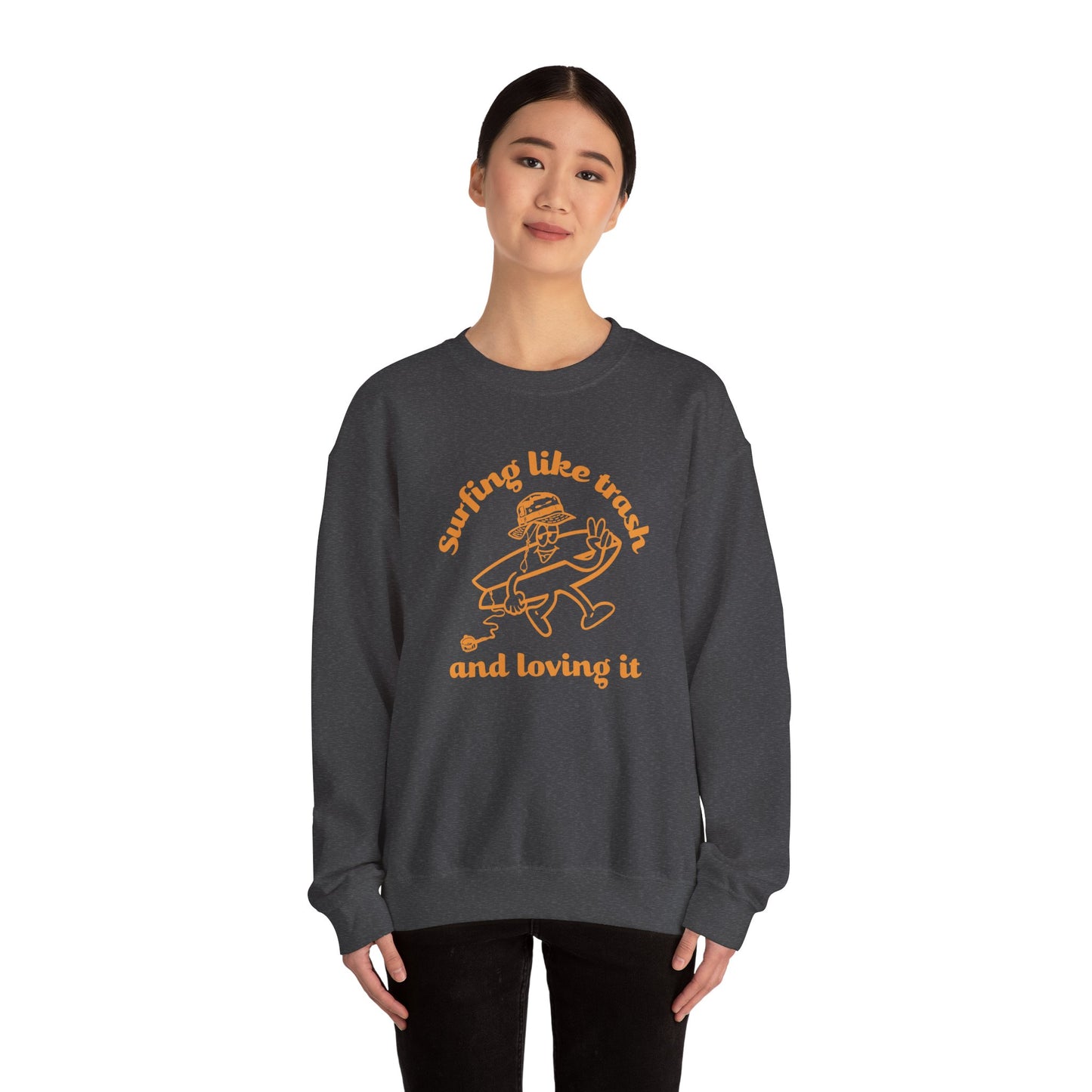 42 | Surfing like trash Unisex Crewneck Sweatshirt