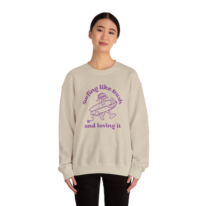 42 | Surfing like trash Unisex Crewneck Sweatshirt