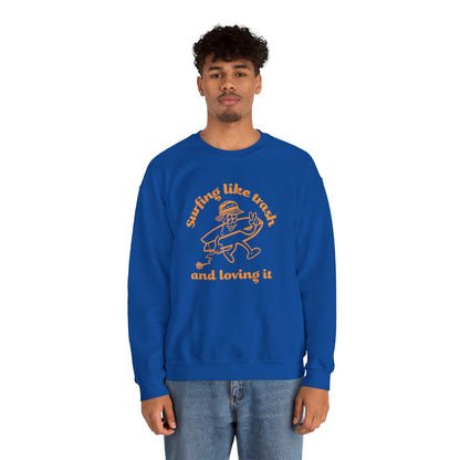 42 | Surfing like trash Unisex Crewneck Sweatshirt