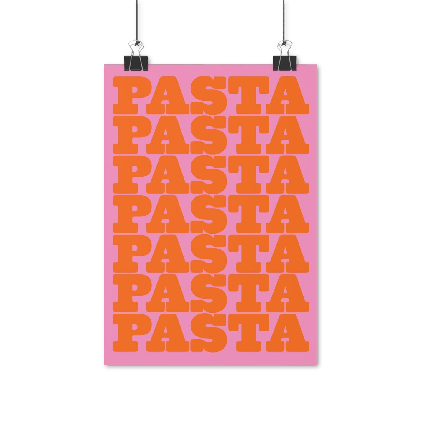 SPECIAL EDITION | Pasta Orange Pink Poster