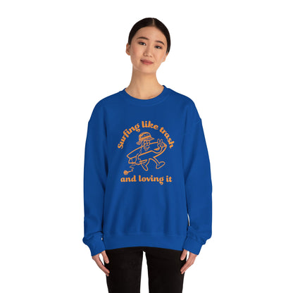 42 | Surfing like trash Unisex Crewneck Sweatshirt